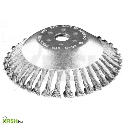 Neotools drótkorong, fazékkefe sodrott 200 X 25,4mm benzines kaszákhoz