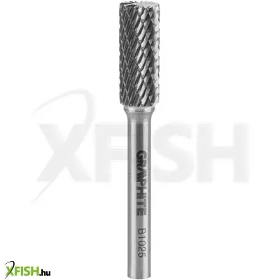 Neotools keményfém marófej, turbómaró, b, hengeres, frontélezéssel, 10x25mm, szár méret 6x45mm