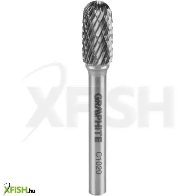 Neotools keményfém marófej, turbómaró, c, hengeres, élletöréssel, 10x20mm, szár méret 6x45mm