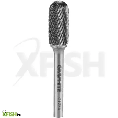 Neotools keményfém marófej, turbómaró, c, hengeres, élletöréssel, 12x25mm, szár méret 6x45mm