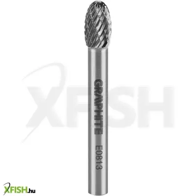 Neotools keményfém marófej, turbómaró, e csepp, ovális, 8x13mm, szár méret 6x45mm