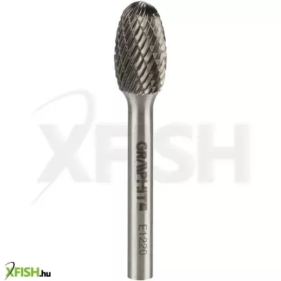 Neotools keményfém marófej, turbómaró, e csepp, ovális, 12x20mm, szár méret 6x45mm