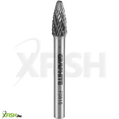 Neotools keményfém marófej, turbómaró, f csúcsíves, 8x18mm, szár méret 6x45mm