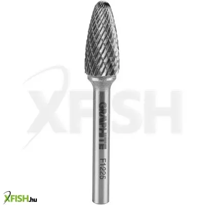 Neotools keményfém marófej, turbómaró, f csúcsíves, 12x25mm, szár méret 6x45mm