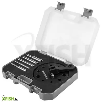 neotools gyémánt fúró- és vezető készlet 6db, 5-12mm fúrószár