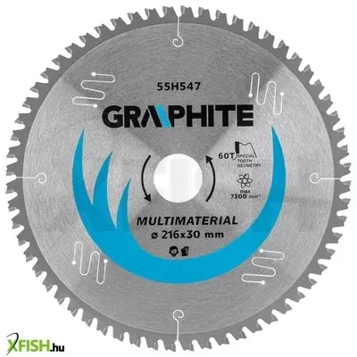 Neotools körfűrészlap univerzális, keményfém fogakkal, 216x30mm, 60 fog