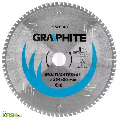 Neotools körfűrészlap univerzális, keményfém fogakkal, 254x30mm, 80 fog