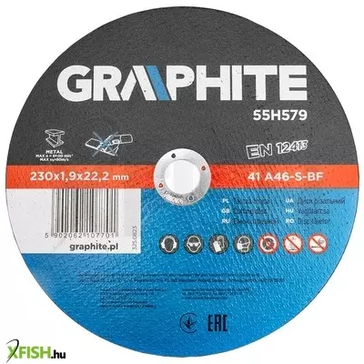 Neotools vágókorong fémhez, 230x1,9x22,2mm, 41 a46-s-bf, 5db/cs