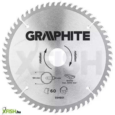 Neotools körfűrészlap keményfém fogakkal, 185x30mm, 60 fog