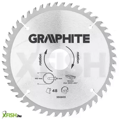 Neotools körfűrészlap keményfém fogakkal, 160x30mm, 48 fog