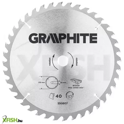 Neotools körfűrészlap keményfém fogakkal, 315x30mm, 40 fog