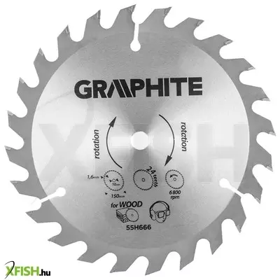 Neotools körfűrészlap, keményfém, 150x10, 1,6mm, z24, 58g008-hoz, energy+