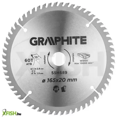 Neotools körfűrészlap merülőfűrészhez keményfém fogakkal, 165x20mm, 60 fog