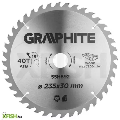 Neotools körfűrészlap merülőfűrészhez keményfém fogakkal, 235x30mm, 40 fog