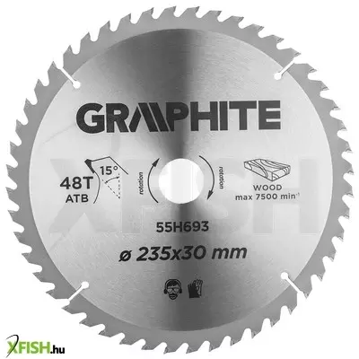 Neotools körfűrészlap merülőfűrészhez keményfém fogakkal, 235x30mm, 48 fog