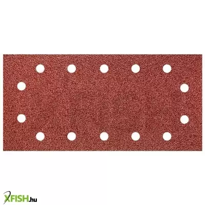 Neotools csiszolópapír, tépőzáras, 115x230mm, k40, lyukas, 5db