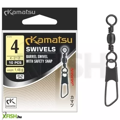 kamatsu barrel swivel with safety snap k212 biztonsági kapcsos forgó 6-os 10db/csomag