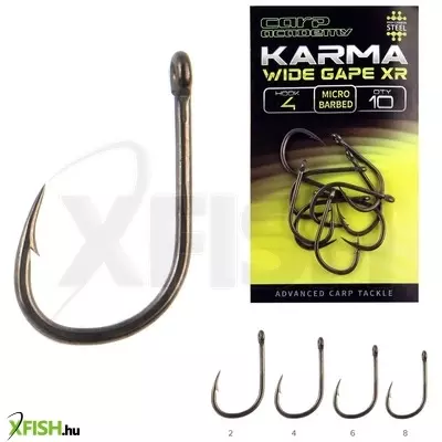 Carp Academy Karma Wide Gape Xr Pontyozó Horog 8-as 10db/csomag
