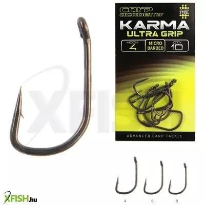 Carp Academy Karma Ultra Grip Pontyozó Horog 6-os 10db/csomag