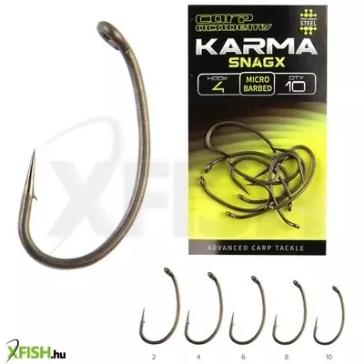 Carp Academy Karma Snagx Pontyozó Horog 2-es 10db/csomag