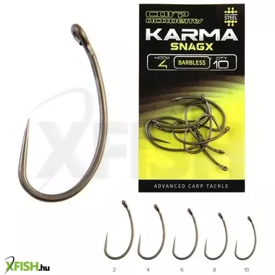 Carp Academy Karma Snagx Szakáll Nélküli Pontyozó Horog 10-es 10db/csomag