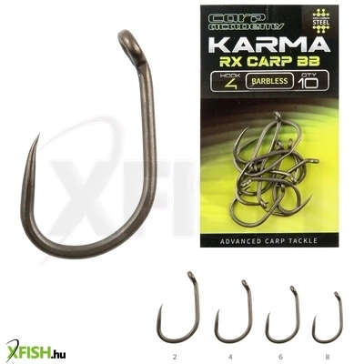 Carp Academy Karma Rx Carp Szakáll Nélküli Pontyozó Horog 2-es 10db/csomag