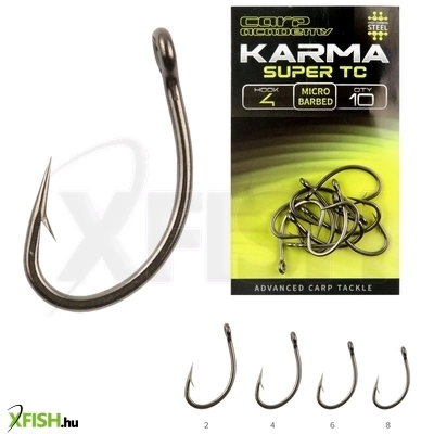 Carp Academy Karma Super Tc Pontyozó Horog 4-es 10db/csomag