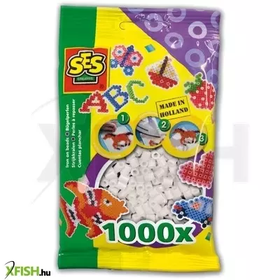 Ses vasalható gyöngy 1000 darabos - fehér