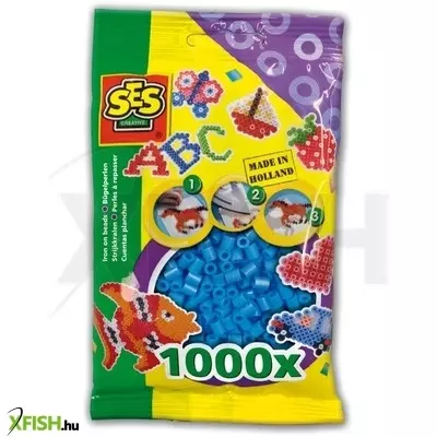 Ses vasalható gyöngy 1000 darabos - égkék