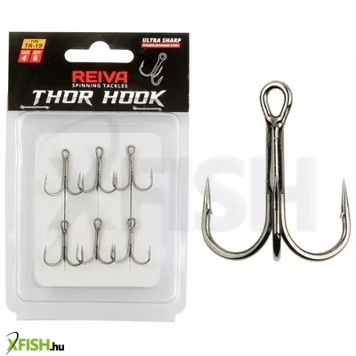 Reiva Treble Hook Tr-19 Hármas Horog 6-os 6 db/csomag