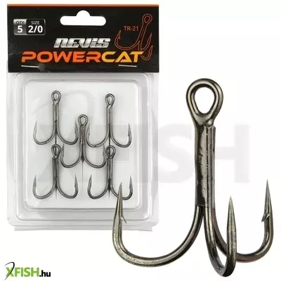 Nevis Powercat Treble Hook Tr-21 Hármashorog 4/0 5 db/csomag