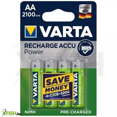 Home varta 56706 akkumulátor aa, nimh akkumulátor, ceruza, 2100 mah kapacitás, rtu - feltöltött és használatra kész, 4 db/csomag