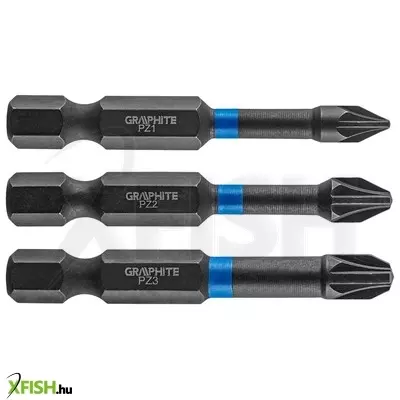 Neotools torziós ütvecsavarozó bit pz1/2/3x50mm, 3db