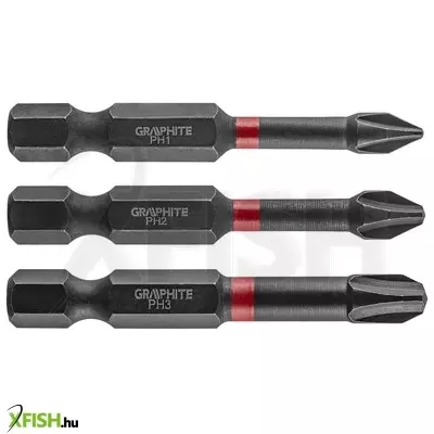 Neotools torziós ütvecsavarozó bit ph1/2/3x50mm, 3db