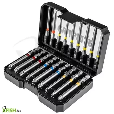 Neotools csavarhúzó bitkészlet, 18db., bitek 75mm - 18db