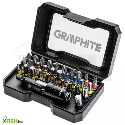 Neotools csavarhúzó bitkészlet, 32db, bitek 25mm - 30db, adapter 1/4 - 1db, mágneses bittartó - 1db