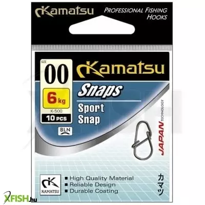 Kamatsu Sport Snap Micro Pergető Kapocs 10db/csomag