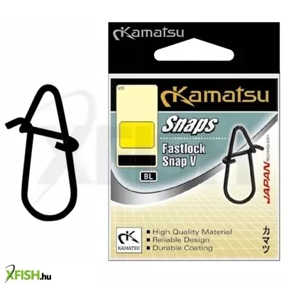 Kamatsu Fastlock-V Snap Kapocs 00-ás 7,7 mm 8 Kg 10 db/csomag