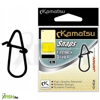 Kamatsu Fastlock-V Snap Kapocs 0-ás 9,7 mm 11 Kg 10 db/csomag
