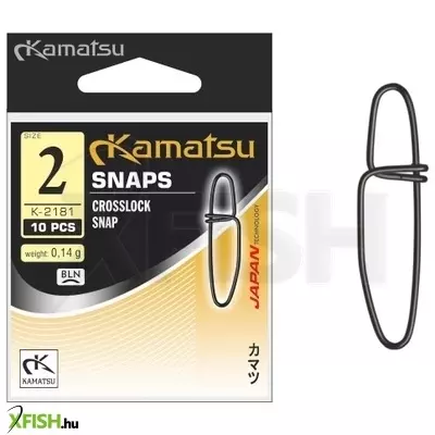 Kamatsu Crosslock Snap K2181 Pergető Kapocs 00-ás 10db/csomag