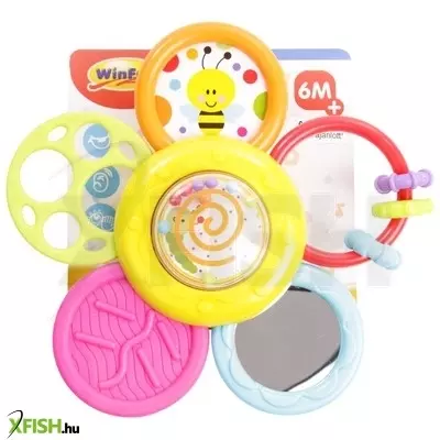 Winfat virág alakú rágóka bébijáték