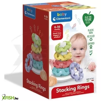 Clementoni gyűrűs építőtorony