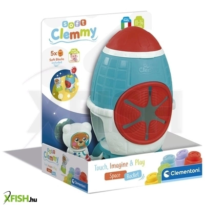 clemmy érzékelést fejlesztő rakétás tároló puha építőkockákkal