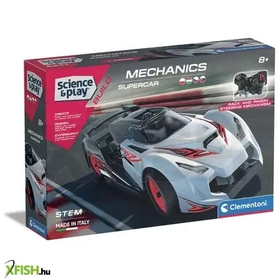 clementoni tudomány és játék - versenyautó építőkészlet