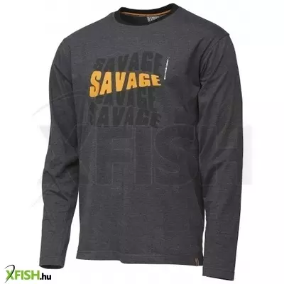 Savage Gear Simply Savage Logo-Tee Long Sleeve hosszú ujjú póló M