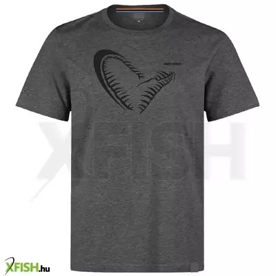 Savage Gear Simply Savage Jaw Tee Világos Szürke Horgász Póló Xxl