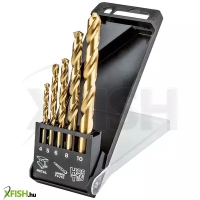 Neotools csigafúró készlet hss titán bevonattal 4.0 - 10.0mm, 5db