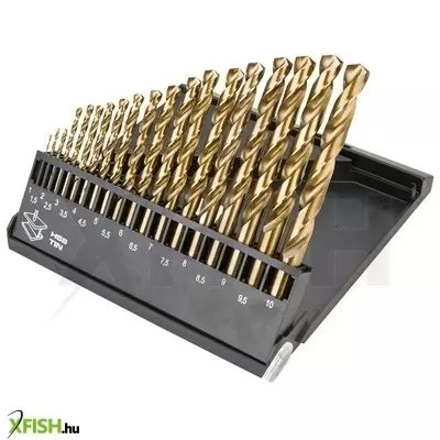 Neotools csigafúró készlet hss titán bevonattal 1.0 - 10.0mm, 19db