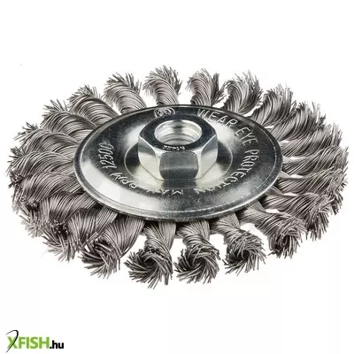 Neotools drótkorong tányér egyenes, sodrott 115mm inox m14
