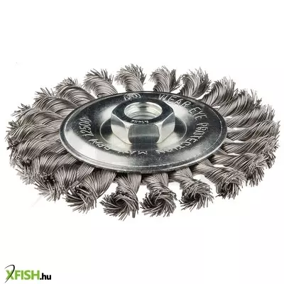 Neotools drótkorong tányér egyenes, sodrott 125mm inox m14